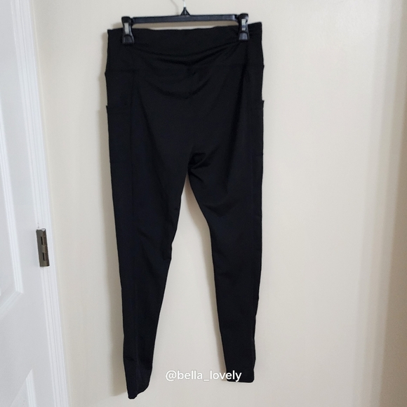 Black Women's Leggings Athletic Pants - Picture 4 of 5